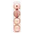 Bolas em Tubo Rose Gold 12cm - 04 unidades - Cromus Natal - Rizzo - Imagem 1