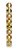 Bolas em Tubo Ouro 6cm - 08 unidades - Cromus Natal - Imagem 1