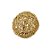 Bola Rattan Ouro 15cm - 01 unidade - Cromus Natal - Rizzo - Imagem 1