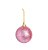 Bola Glitter Rosa 04cm - 12 unidades - Cromus Natal - Imagem 1