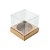 Caixa Mini Bolo G (8cm x 8cm x 8cm) Kraft 10 unidades Assk Rizzo Confeitaria - Imagem 1