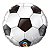 Balão de Festa Microfoil 18" 45cm - Redondo Bola de Futebol - 01 Unidade - Qualatex - Rizzo Balões - Imagem 1