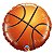 Balão de Festa Microfoil 18" 45cm - Redondo Basquete - 01 Unidade - Qualatex - Rizzo Balões - Imagem 1