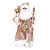 Noel em Pé com Cetro Rose e Branco 62cm  - 01 unidade - Cromus Natal - Rizzo - Imagem 1