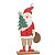 Noel em Madeira segurando Pinheiro 30cm - 01 unidade - Cromus Natal - Rizzo - Imagem 1