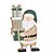 Noel Carregando Presentes Cru e Verde 18cm - 01 unidade - Cromus Natal - Rizzo - Imagem 1