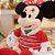 Minnie de Pelúcia com Vestido Listrado 45cm - 01 unidade Natal Disney - Cromus - Rizzo - Imagem 1