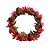 Mini Guirlanda Vermelho Verde e Marrom com Pinhas 10cm - 01 unidade - Cromus Natal - Rizzo - Imagem 1