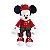 Mickey Pelúcia Roupa Xadrez Vermelho/Verde 30cm Natal Disney - Cromus Natal - Rizzo Embalagens - Imagem 1