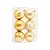 Kit Bolas Texturizadas e Lisas Dourado 8cm - 06 unidades - Cromus Natal - Rizzo - Imagem 1