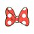 Guardanapo de Papel Laço da Minnie - Vermelho - 33cm - 20 unidades - Cromus - Rizzo - Imagem 1