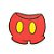 Guardanapo de Papel Shorts do Mickey - Vermelho - 16cm - 20 unidades - Cromus - Rizzo - Imagem 1