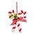 Enfeite para Pendurar Bengala Candy Cane - Branco/Vermelho - 13cm - 1 unidade - Cromus - Rizzo - Imagem 1