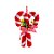 Enfeite para Pendurar Bengala Candy Cane - Vermelho/Branco - 13cm - 1 unidade - Cromus - Rizzo - Imagem 1