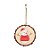 Enfeite para Pendurar Redondo de Madeira - Boneco de Neve - 8cm - 1 unidade - Cromus - Rizzo - Imagem 1