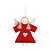 Enfeite para Pendurar Anjo Olhos Abertos - Vermelho - 13cm - 1 unidade - Cromus - Rizzo - Imagem 1