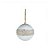 Bolas de Natal com Bolinhas - Branco/Marrom - 10cm - 4 unidades - Cromus - Rizzo - Imagem 1
