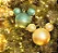 Kit Bola Mickey Verde e Ouro Glitter 6cm - 06 unidades - Natal Disney - Cromus - Rizzo - Imagem 1