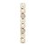 Kit Bola Lisa Mate Glitter Nude 4cm - 08 unidades - Cromus Natal - Rizzo - Imagem 1