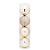 Kit Bola Lisa Mate Glitter Nude 12cm - 04 unidades - Cromus Natal - Rizzo - Imagem 1