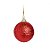 Kit Bola Glitter Vermelho 5cm - 06 unidades - Cromus Natal - Imagem 1