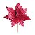 Flor de Natal Poinsettia Vermelho Cabo Curto - 01 unidade - Cromus Natal - Rizzo - Imagem 1