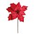 Flor Cabo Médio Poinsettia Vermelho 45cm - 01 unidade - Cromus Natal - Rizzo - Imagem 1