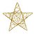 Estrela Rattan Ouro 30cm - 01 unidade - Cromus Natal - Rizzo - Imagem 1