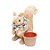 Esquilo Sentado com Cachepot Crespinho 26cm - 01 unidade - Cromus Natal - Rizzo - Imagem 1