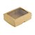 Caixa 10 Doces com Visor S2 (10cm x 13,5cm x 4cm) Kraft 10 unidades Assk - Imagem 1