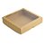 Caixa 25 Doces com Visor S8 (19cm x 19cm x 4cm) Kraft 10 unidades Assk Rizzo Embalagens - Imagem 1