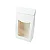 Caixa Sacolinha com Visor G (12cm x 23m x 6cm) Branca 10 unidades Assk Rizzo Embalagens - Imagem 1