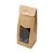 Caixa Sacolinha com Visor G (12cm x 23m x 6cm) Kraft 10 unidades Assk Rizzo Embalagens - Imagem 1