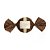 Papel Trufa 14,5x15,5cm - Petit Poa Marrom Ouro - 100 unidades - Cromus - Imagem 1