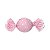Papel Mini Trufa - 12x12,5cm - Poa Rosa Claro - 100 unidades - Cromus - Rizzo Embalagens - Imagem 1