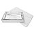 Caixa com Tampa Transparente Nº 7 (15cm x 21cm x 3,5cm) Prata 10 unidades Assk Rizzo Embalagens - Imagem 1