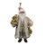 Papai Noel Decorativo em Pé de Natal - Branco/Dourado - 45cm - 1 unidade - Rizzo - Imagem 1