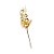 Galho Decorativo de Natal - Dourado - 37cm - 1 unidade - Rizzo - Imagem 1