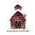 Casinha Paiol Xadrez de Natal - Vermelho/Verde - 30cm - 1 unidade - Rizzo - Imagem 1