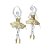 Pendente Bailarinas Decorativas de Natal - Dourado - 17cm - 1 unidade - Rizzo - Imagem 1