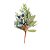 Galho Decorativo de Natal - Berry Azul - 25cm - 1 unidade - Rizzo - Imagem 1