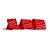 Fita Decorativa Aramada de - Vermelho/Dourada - 6.3cm x 9.14m - 1 unidade - Rizzo - Imagem 1