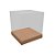 Caixa com Tampa Transparente para bolo P - Kraft - Cód.2705 - 20x18,5cm - 1 unidade - Ideia Embalagens  - Rizzo - Imagem 1