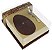 Caixa Ovo de Colher de 350g - Classic Ouro Marrom Cód 1414 - 05 unidades - Ideia Embalagens - Rizzo Embalagens - Imagem 1