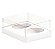 Caixa Ovo de Colher Duplo - Meio Ovo de 250g - 20,5cm x 17cm x 6,5cm - Branca - 5unidades - Assk - Páscoa - Imagem 1