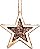 Estrelas de Pinhas Decorativa Marrom - Tamanho P - Cromus Natal - 1 unidade - Rizzo - Imagem 1