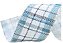 Fita Aramada - Xadrez Branca/Azul/Verde - 6,3cm x 914cm- Cromus Natal - 1 unidade - Rizzo - Imagem 1