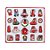 Conjunto de Miniaturas De Natal Em Madeira  - 1 unidade - Rizzo - Imagem 1