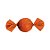 Papel Trufa Kraft 14,5x15,5cm - Laranja - 50 unidades - Cromus - Imagem 1
