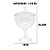 Taça Americana Flor-de-Lis Com Tampa - 1,150 ml  - 1 unidade - Rizzo - Imagem 2